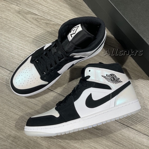 Air Jordan 1 Mid Pearl Men’s - Picture 6 of 9